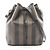 Borsa a Spalla Fendi Pequin Marrone Nero