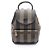 Fendi Pequin Rucksack/Handtasche Braun Schwarz