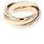 Anel Cartier Trinity em ouro rosa branco e amarelo 18K