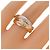 Anel Cartier Trinity em ouro rosa branco e amarelo 18K - vista 5