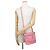 Borsa Chanel 22 Mini Coco Mark in pelle di vitello lucida Rosa - vista 5
