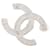 Spilla Chanel con strass Argento - vista 3