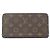 Louis Vuitton Monogram Zippy Wallet Braun Fuschia