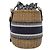 Borsa a Spalla Christian Dior DIOR OBLIQUE in Vimini M7600CMVO Blu Beige - vista 2