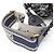 Borsa a Spalla Christian Dior DIOR OBLIQUE in Vimini M7600CMVO Blu Beige - vista 6