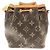 Noe Borsa a tracolla Louis Vuitton Monogram Nano Noé Marrone - vista 2