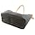 Borsa Louis Vuitton Monogram Neverfull MM Marrone - vista 2