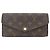 Cartera Sarah Monogram Louis Vuitton Castaño Fucsia