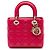 Dior Red Small Lambskin Cannage My ABCDior Lady Dior Rosso
