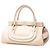 Borsa Everston in pelle marrone media Chloé Beige - vista 2