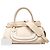 Borsa Everston in pelle marrone media Chloé Beige - vista 7