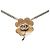 Collana con pendente trifoglio in ottone smaltato argento e strass Chanel - vista 2