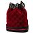 Bucket Gucci Red GG Velvet Web Rosso - vista 2