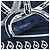 Hermès Blue Eperon d Or Bandana Seidentuch Twilly Blau - Ansicht 3
