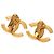 Orecchini a clip Chanel Gold CC placcati oro e strass D'oro - vista 2
