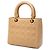 Dior Beige Medium Lambskin Cannage Lady Dior - vista 2