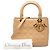 Dior Beige Medium Lambskin Cannage Lady Dior - vista 7