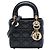 Lady Dior in micro agnello cannage nero Dior