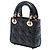 Lady Dior in micro agnello cannage nero Dior - vista 2