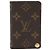 Louis Vuitton Marrone Monogram Porta Carte Credit Pression