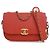 Chanel Rote gesteppte Kalbsleder Multi Pouching Flap und Münzbeutel
