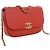 Chanel Rote gesteppte Kalbsleder Multi Pouching Flap und Münzbeutel - Ansicht 14