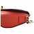 Chanel Rote gesteppte Kalbsleder Multi Pouching Flap und Münzbeutel - Ansicht 9
