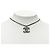 Collana con pendente Chanel Silver CC in ottone e strass Argento - vista 5