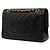 Chanel Black Medium Classic Lambskin Double Flap Nero - vista 2