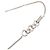 Collana con pendente Chanel Silver CC in ottone e smalto con cristalli Argento - vista 4