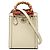 Bolsa Gucci Diana Mini em couro de bezerro branco com alça de bambu Cru