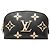 Pochette cosmetici Louis Vuitton Black Bicolor Monogram Empreinte PM Nero