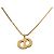 Collana con pendente Dior Gold con logo CD e strass placcato oro D'oro - vista 2