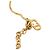 Collana con pendente Dior Gold con logo CD e strass placcato oro D'oro - vista 4