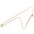 Collana con pendente Dior Gold con logo CD e strass placcato oro D'oro - vista 5