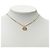 Collana con pendente Dior Gold con logo CD e strass placcato oro D'oro - vista 6