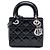 Lady Dior Mini in vernice nero cannage