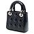 Lady Dior Mini in vernice nero cannage - vista 2