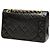 Chanel Black Small Classic Lambskin Double Flap Nero - vista 2