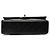 Chanel Black Small Classic Lambskin Double Flap Nero - vista 3