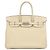 Hermès Brown Clemence Birkin Retourne 35 Marrom Bege