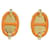 Hermès Pendientes Hermes Mini Maillon 10052FE Naranja  - vista 1