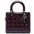 Dior Purple Medium Patent Cannage Lady Dior