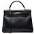 Hermès Blue Box Calf Kelly Retourne 32 Blu navy