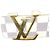 Cintura Louis Vuitton Damier Azur White Initiales Bianco - vista 6