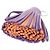 Hermès Portachiavi Hermes Carmen Tricolor Rosso Arancione Porpora - vista 3