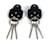 Hermès Boucles d'oreilles accessoire logo Carnaby Hermes Noir  - vue 2