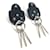 Hermès Boucles d'oreilles accessoire logo Carnaby Hermes Noir  - vue 4