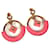 Hermès Hermes Loop Medor Earrings PM Pink Golden  - view 1
