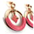 Hermès Hermes Loop Medor Earrings PM Pink Golden  - view 3